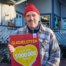 Vann högvinsten på sin Glädjelott