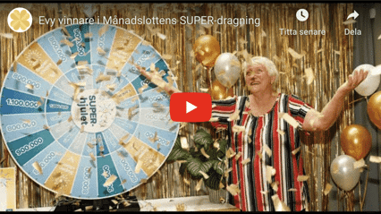 Evy vinnare i Månadslottens SUPER-dragning